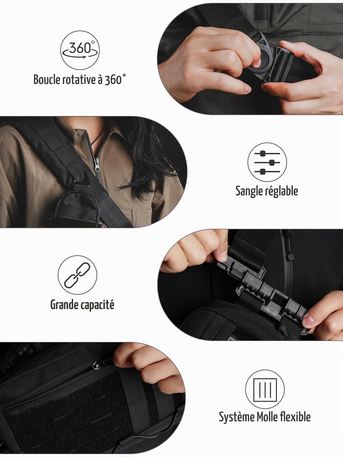 TACTICAL_GEEK L3, Sac à bandoulière