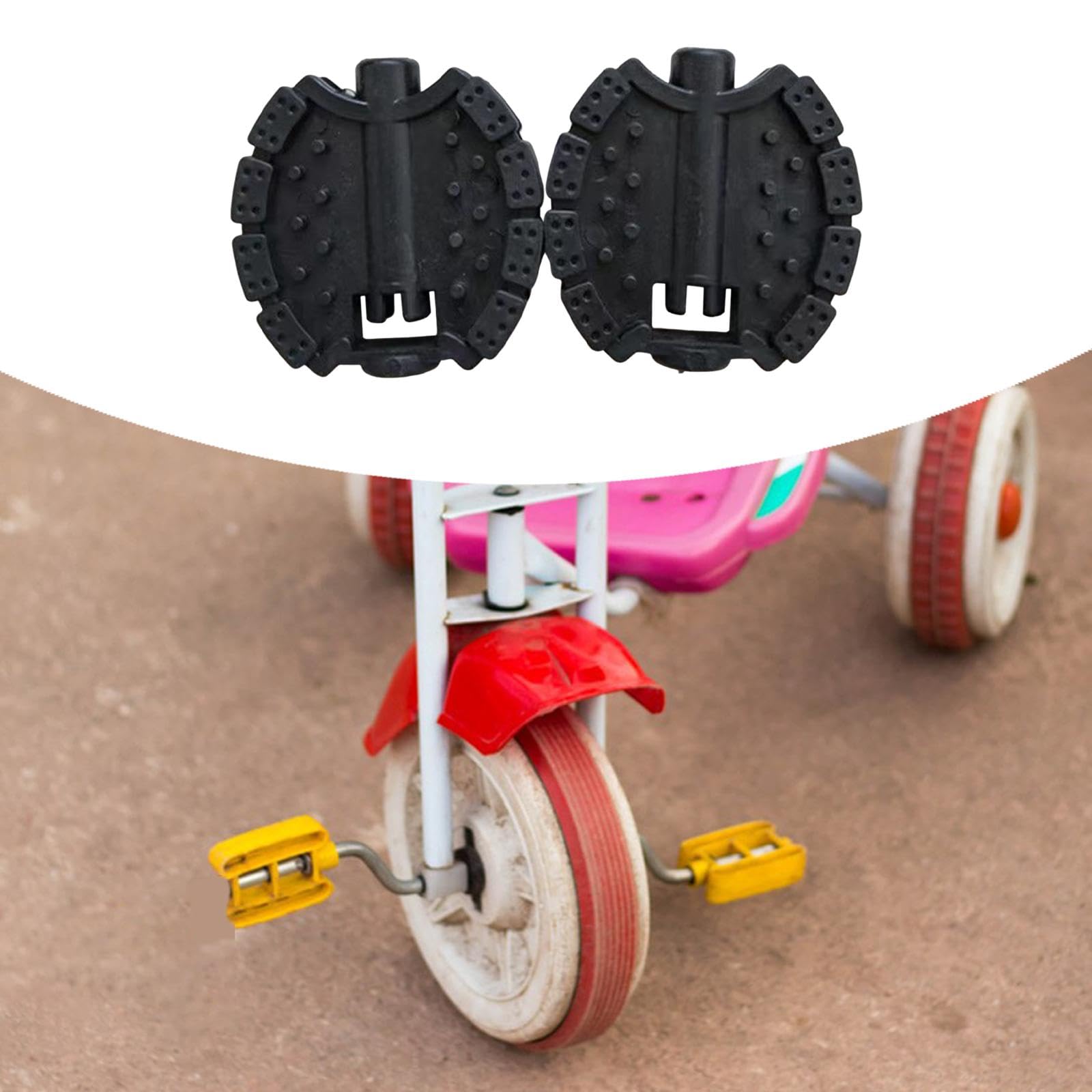 KESOTO 2 Stück Pedale für Kinder Dreirad, Ersatzteile für Fußpedale, Schwarz Sport & Freizeit