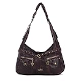 Purses for Women Large Hobo Shoulder Bags Vagen Leather Multi-Pocket Tote Bag Ladies Designer Handbags with Studs