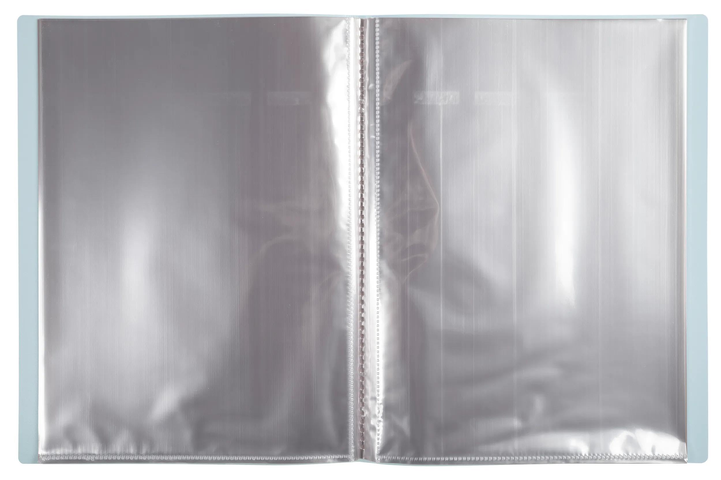 Exacompta 88260E 20er Pack Sichtmappe Aquarel aus blickdichtem Kunststoff DIN A4 mit 20 Klarsichthüllen, 40 Sichten, perfekt für die Schule und das Büro Aktenhülle, Prospekthülle, farbig sortiert
