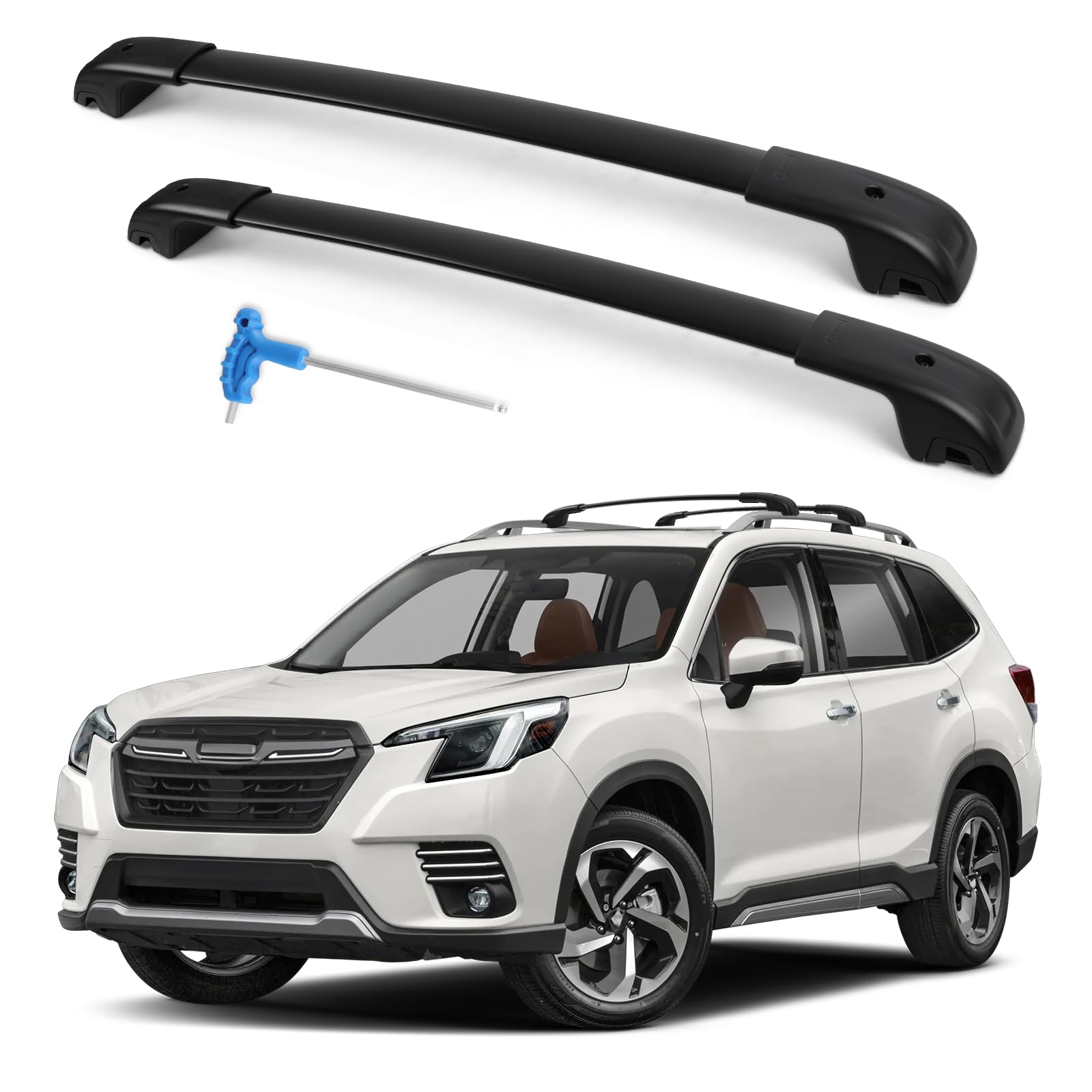 Photo 1 of Roof Rack Cross Bars Compatible with Subaru Forester Wilderness 2022-2026, 300LBS Heavy Duty Adjustable Aluminum Cargo Bar for Rooftop Carrier, Cross Bars for Luggage, Kayak, Canoe, Bike, Snowboard