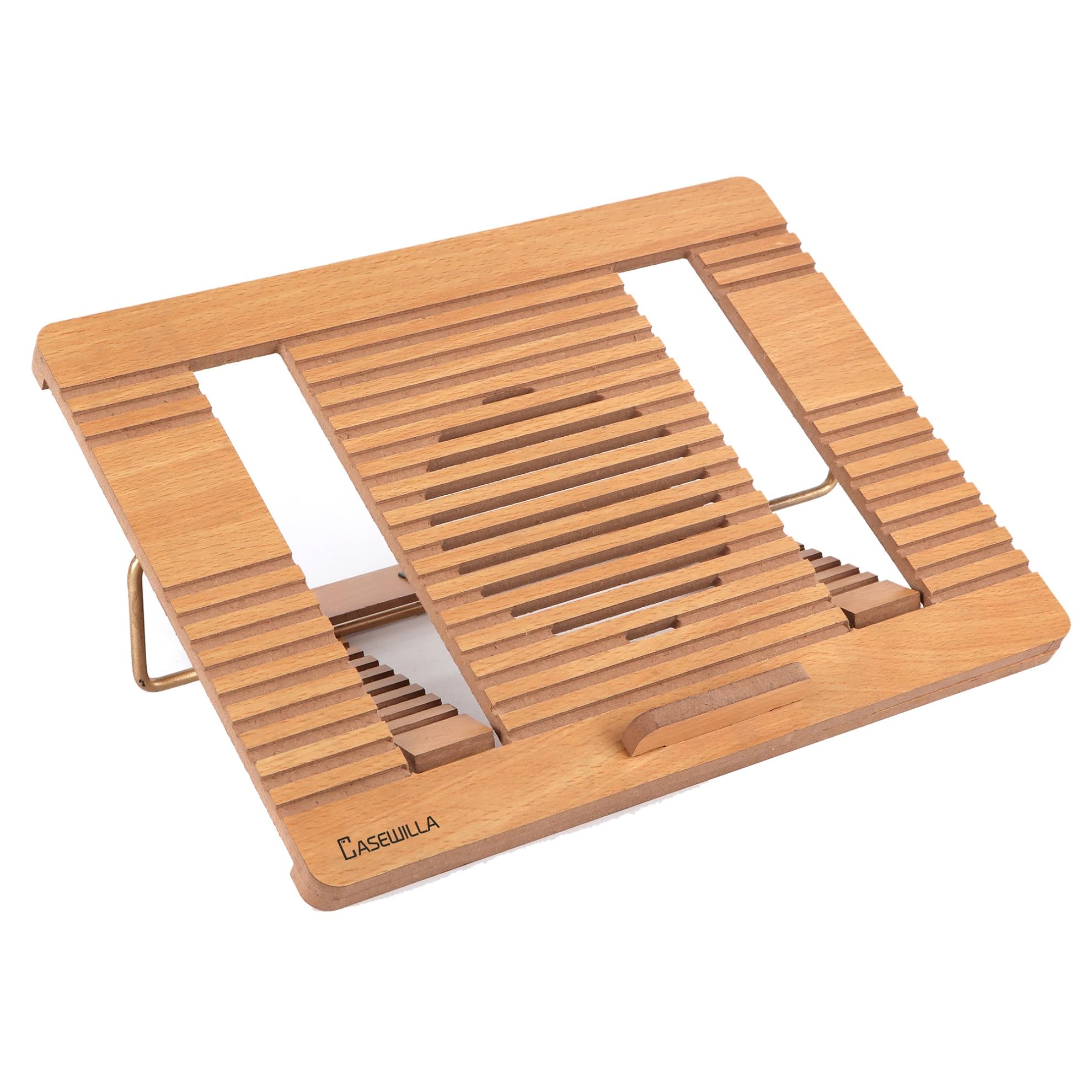 Casewilla Adjustable, Multi-Angle, Foldable, Eco-Friendly for Upto 17 inches Laptop A-03 Wooden Laptop Stand (B0CDRSQBQY) Amazon Price History, Amazon Price Tracker