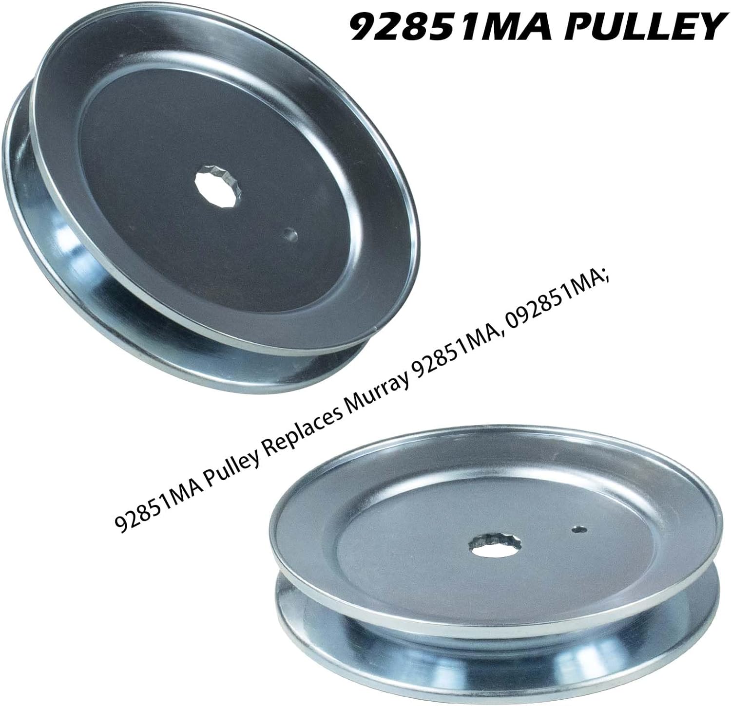 2 Pack 1001046 Spindle Assembly with 92851MA Pulley Replaces 1001046 Spindle Assembly, Jackshaft Housing 492574MA, 92574 Spindle Assembly, 092574 Spindle Assembly for Murray 40 inch Tractors