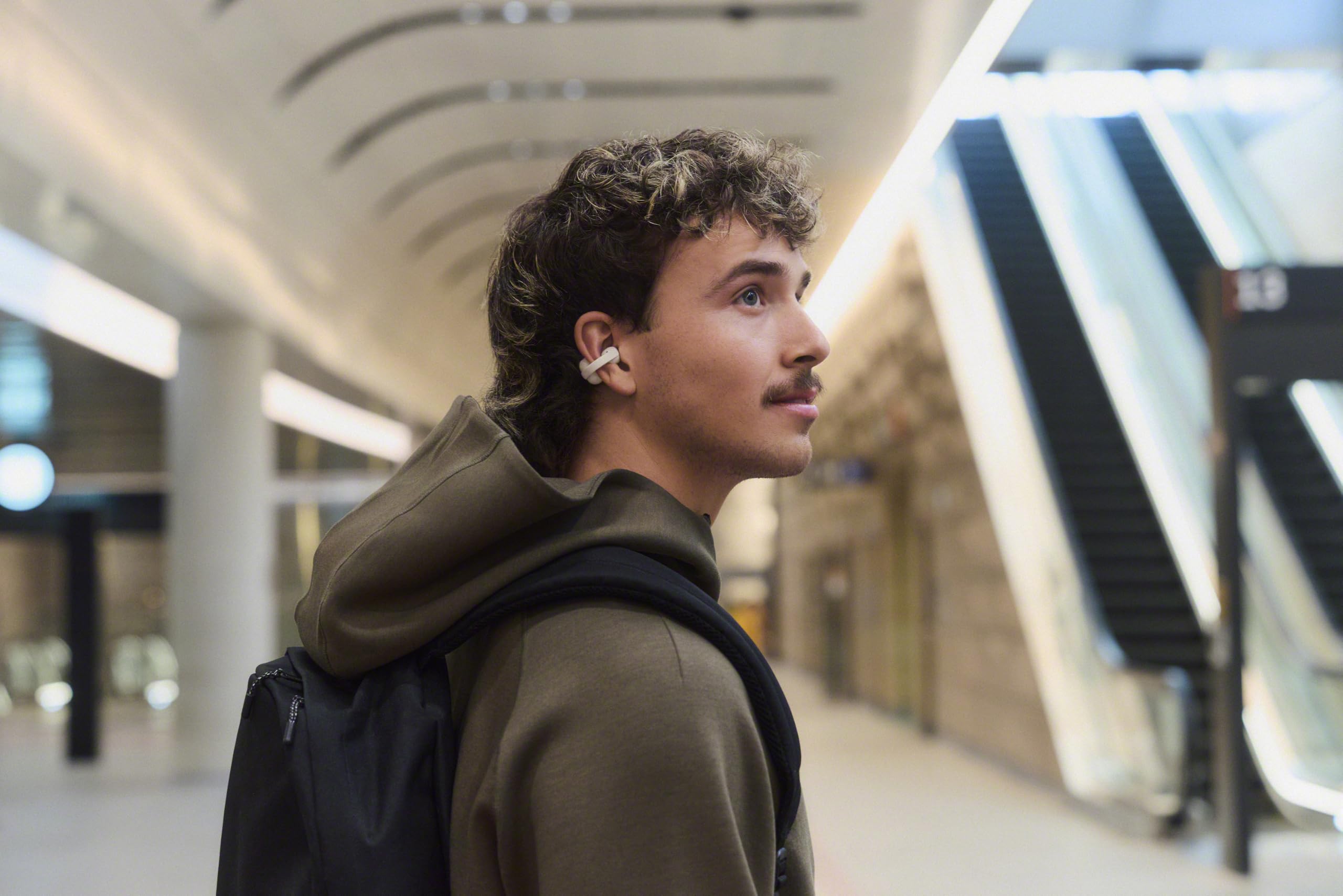 Sony LinkBuds Clip Open-Ear Kopfhörer Bluetooth 37 Std Akku Greige – Bild 4