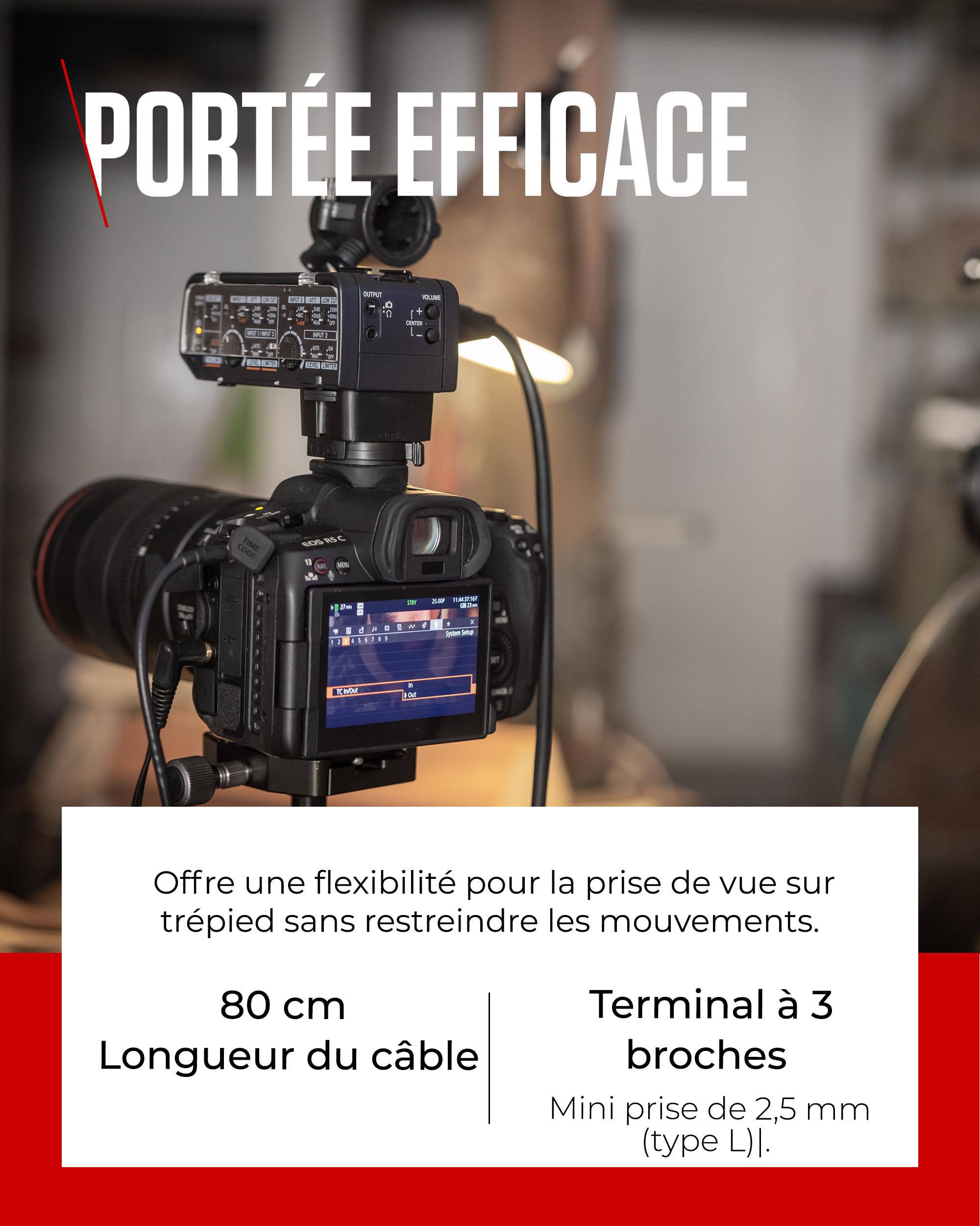 Télécommande Canon RS-80E3 - Contrôle d'Obturation Amélioré - Idéal pour la Longue Exposition, la Macro & la Photographie sur Trépied - Compatible avec Les Appareils Photo Canon EOS Hybride & Reflex