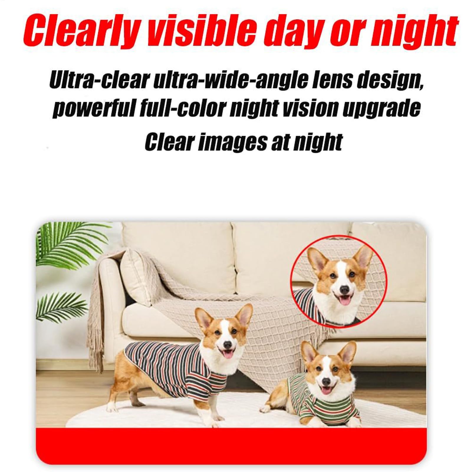 Blinky Bot Caméra de sécurité Mobile 1080p Double Objectif 360° AI Blanc