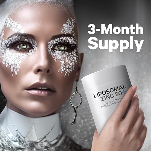 Miniatura 6 de Codeage Suplemento liposomal de zinc – Suministro de 3 meses – Uno por día – 50 mg de gluconato de zinc – Suplementos minerales esenciales Zinc Plus