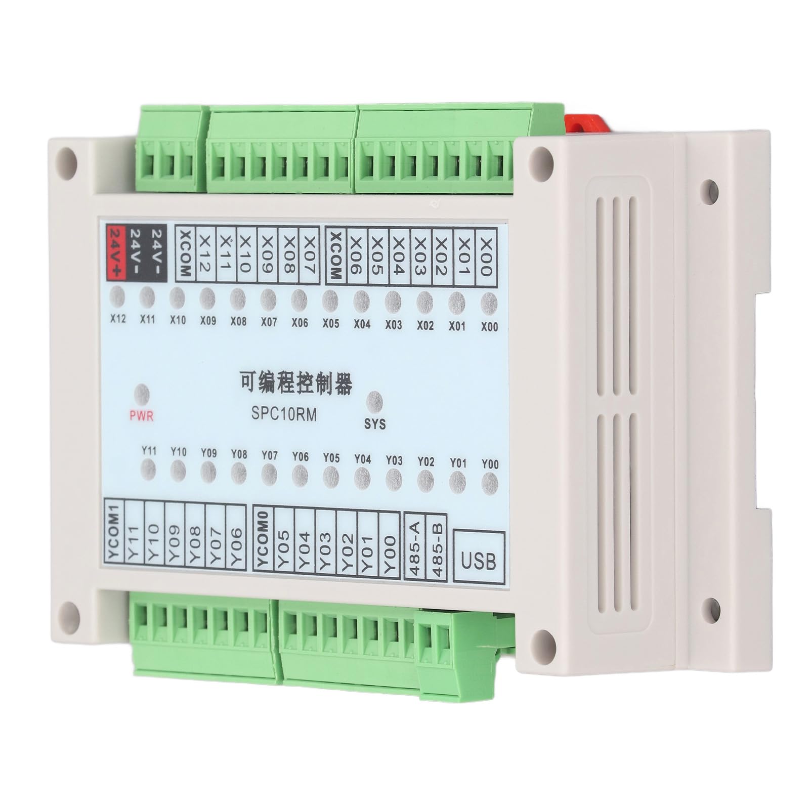 Tissting Contrôleur Logique Programmable SPC10RM 24V DC - Automate programmable 13 entrées 12 sorties pour automate industriel, relais temporisé, séquenceur, logique de commande