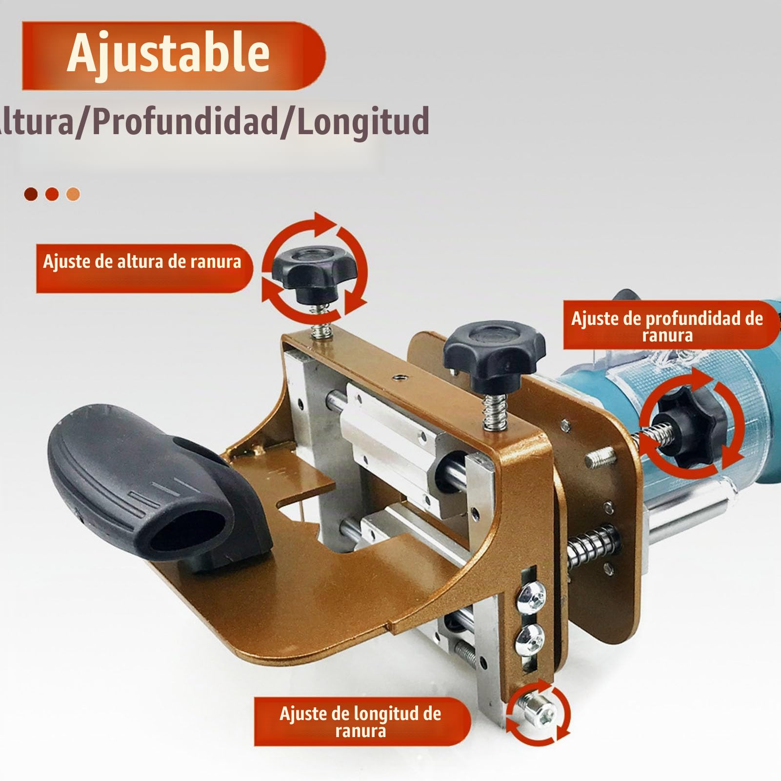 Plantilla para Mortajar 2 en 1, Soporte de Ranurado con Sujetador, Plantilla para Mortaja y Espiga para Enrutador, Herramienta Multifuncional para Ranurar Carpintería, Ancho de