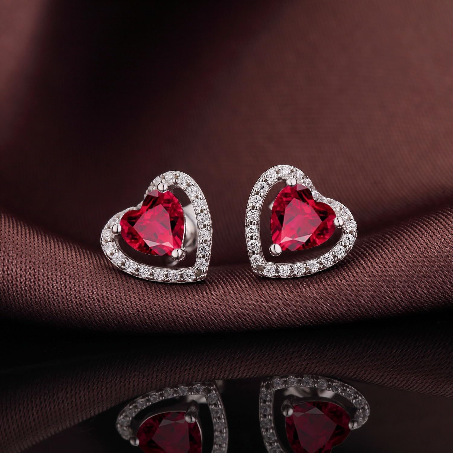 Jiamiaoi 18K White Gold Plated 3.5 Carats Round Halo Earrings 925 Sterling Silver Solitaire Stud Earrings for Women Men, Sparkle 5A+ Cubic Zirconia Studs Fashion Jewelry for Women