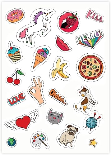 Vista 6 de 8.5" x 11" Full Sheet Label Sticker Paper for Laser & Inkjet Printers [100 Sheets,100 Labels]