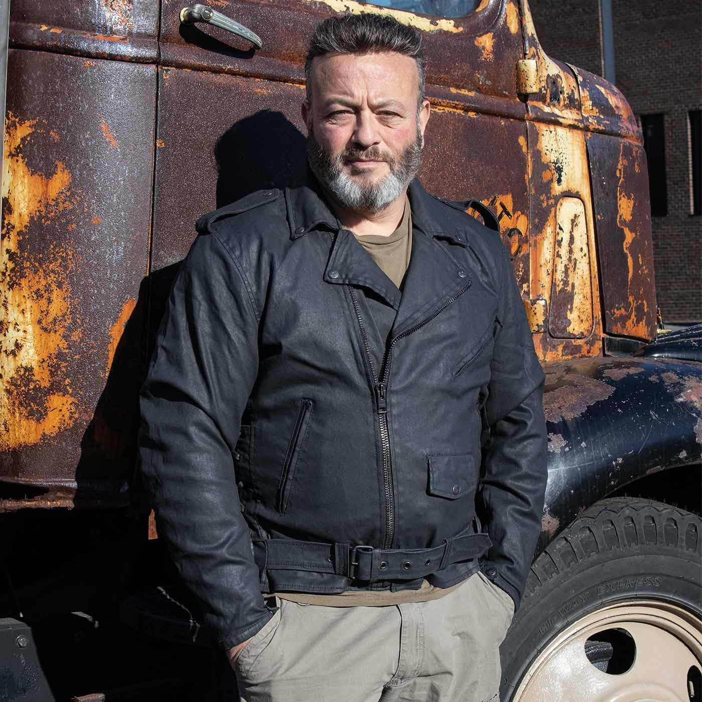 Milwaukee Leather MDM1020 Men's Black Classic 'Waxed' Motorcycle Denim Jacket with Armor - Image 2