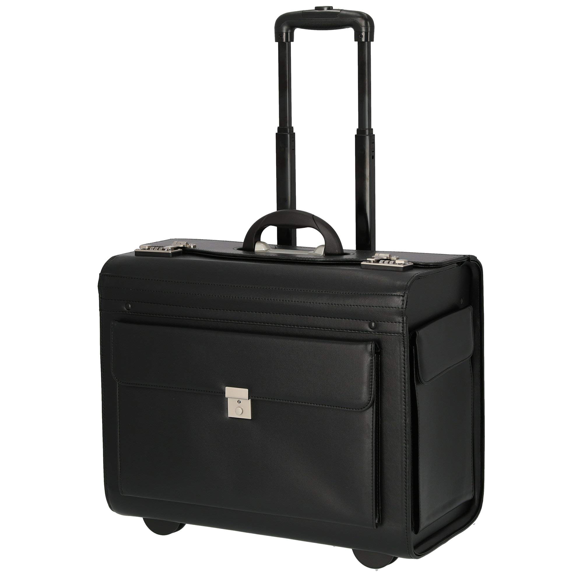 Pilotenkoffer 2-Rollen-Businesstrolley 50 cm schwarz