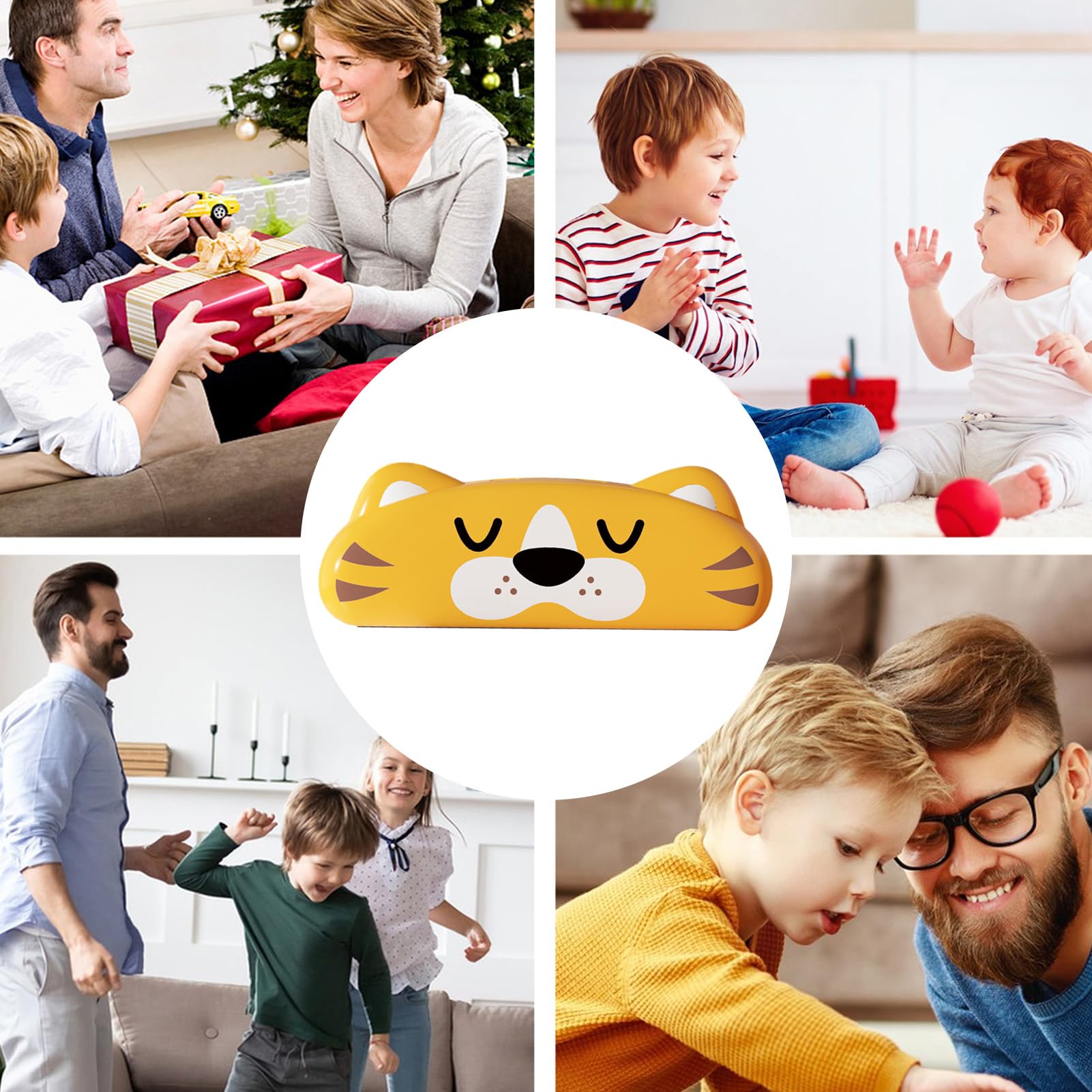Mundharmonika-Spielzeug für Kinder – niedliches Tiermuster, Musikinstrument, langlebig, leicht zu blasendes Design | Frühes Musikpädagogik-Tool, das Kleinkinder beim Spielen zu Hause und beim Lernen v