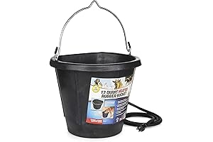 Farm Innovators Heated Water Buckets for Goats, 3 Gallon Flat Back with...