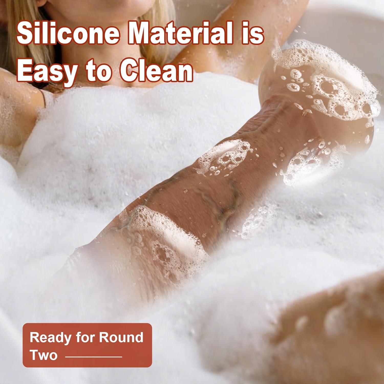 G&L Premium Silicone Dildo with Suction Cup Without Balls, 10.04 Inch Big Dildo Girth Huge Thick Dildo, Realistic Textured Design, Body-Safe, Easy to Clean, Reusable Adult Sex Toy