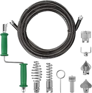 Annuncio sponsorizzato – Sonda Sturatubi, 5m Molla Sturatubi con 6 Pulitori di Drenaggio, Ø 12mm Flessibile Stura Lavandin...