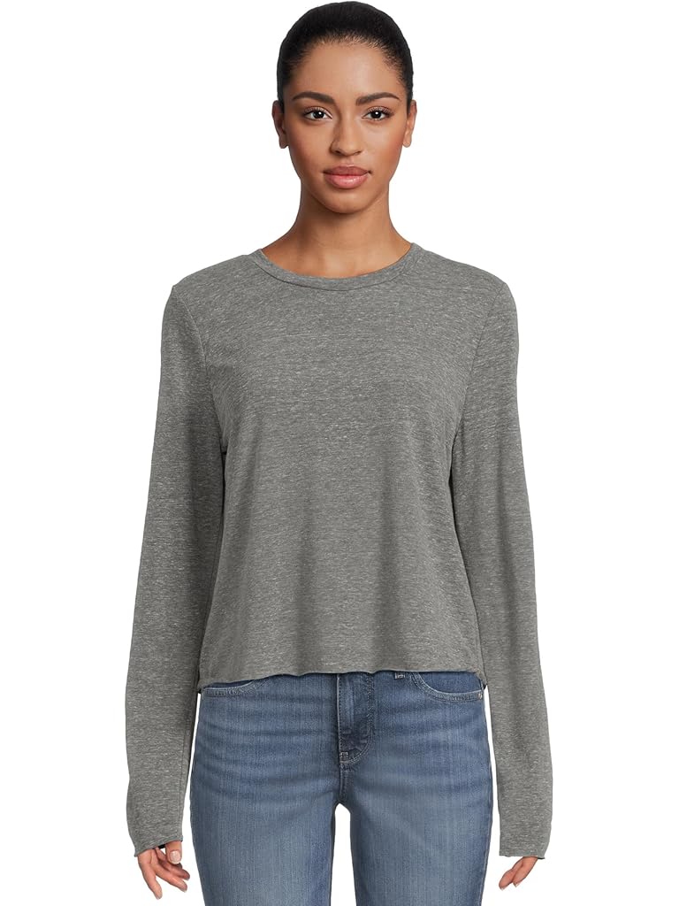 Black Michael Stars Aiko Crew Neck Rolled Edge Tee