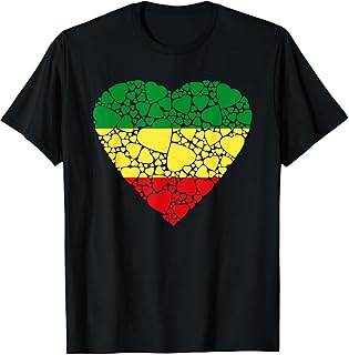 Heart of Hearts for Juneteenth - Pan African flag colors T-Shirt