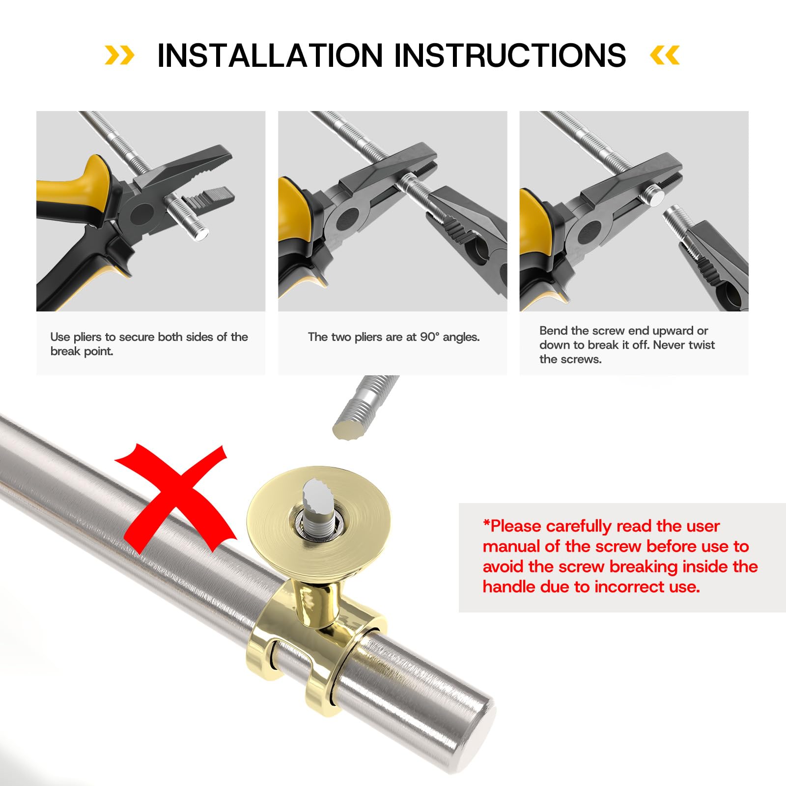 Rergy 10 Pack 3 Inch Hole Center Brushed Nickel and Gold Cabinet Pulls — Amazon image 5