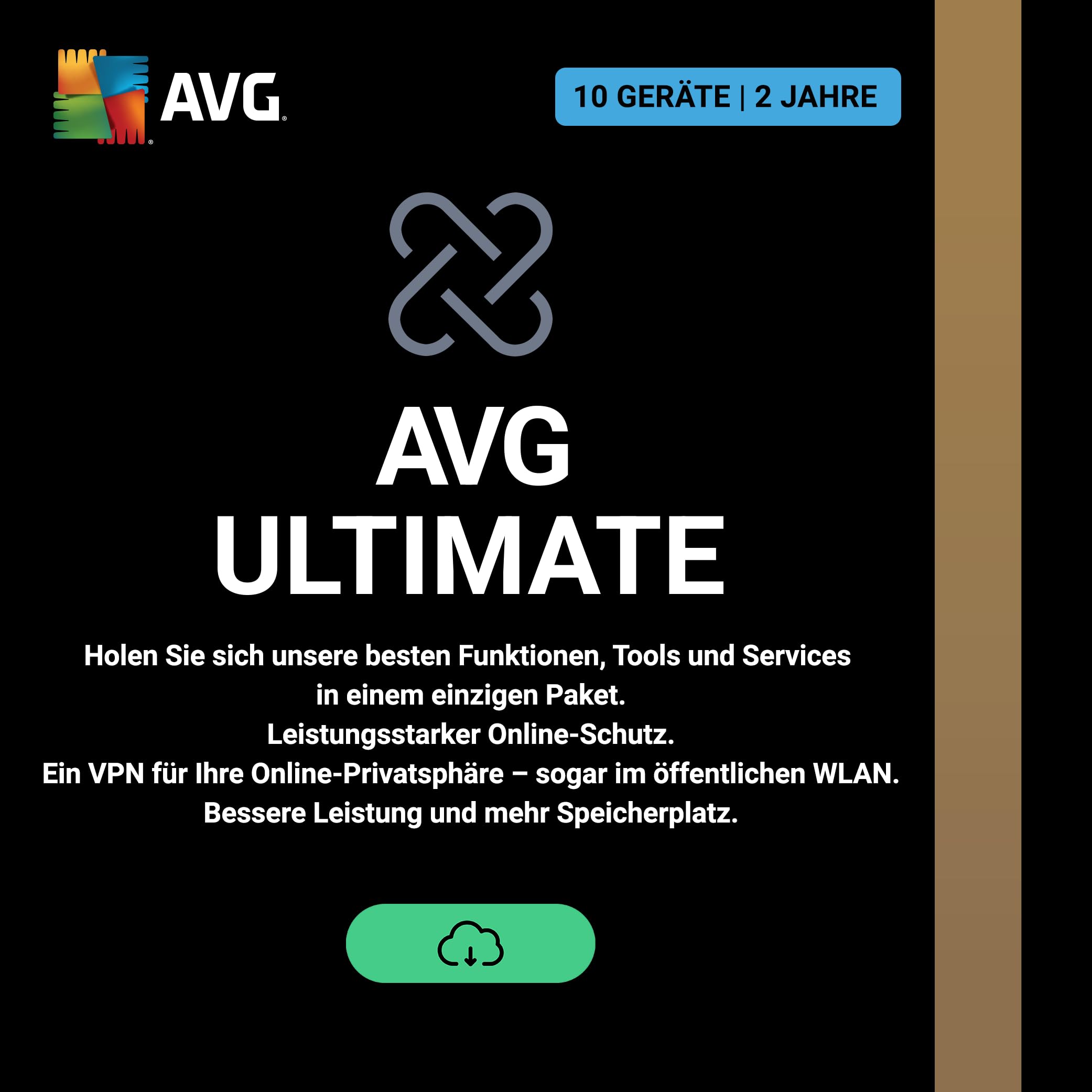 AVG Ultimate 2026 | 10 Geräte | 2 Jahre | Aktivierungscode per Email