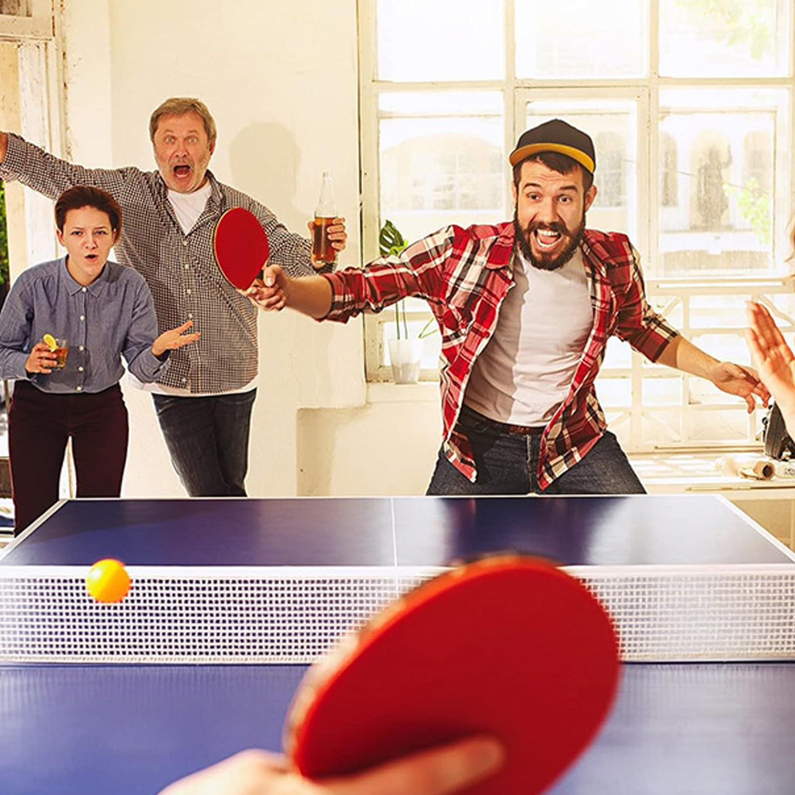 3 Pezzi Set Rete Da Ping Pong Di Ricambio Per Tavolo Da Ping Pong Interno Ed Esterno, Set Rete Portatile Allenamento Nero Per Tavolo Da Gioco, Accessorio Sportivo