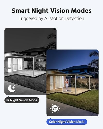 Miniatura 4 de ANNKE Sistema de cámara de seguridad de audio bidireccional de 2 MP, 8CH 3K Lite DVR, 8 cámaras CCTV blancas con cable 1080P con visión nocturna a