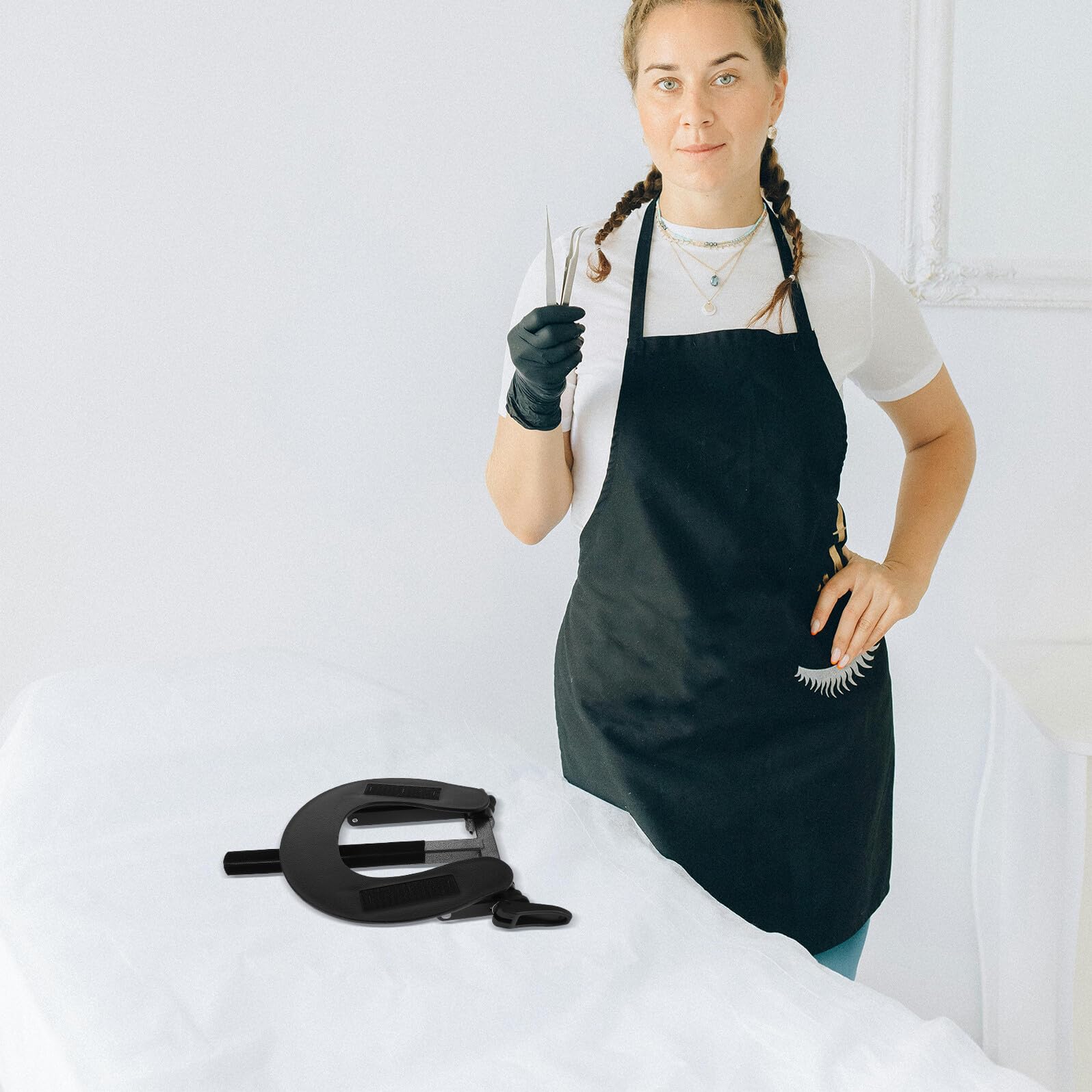Supporto Poggiatesta per Lettino Massaggio Ergonomico a Forma di U in Lega, Leggero e Portatile per Testata Facciale, per Spa e Lettini da Massaggio