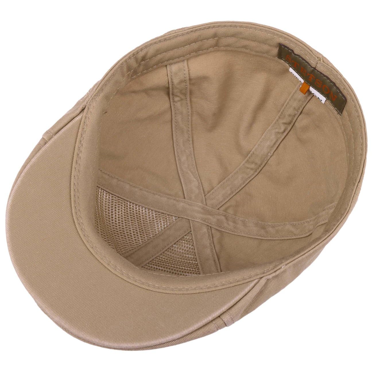 Stetson Muskegon Gatsby Cap Casquette Plate Six Pans 100% Coton Interieur Coton Bio Durable Herren Automne Hiver