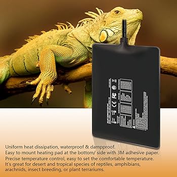 Reptile Heating Pad IPower Reptile Heat Pad 6X8 Inch 8W Under Tank