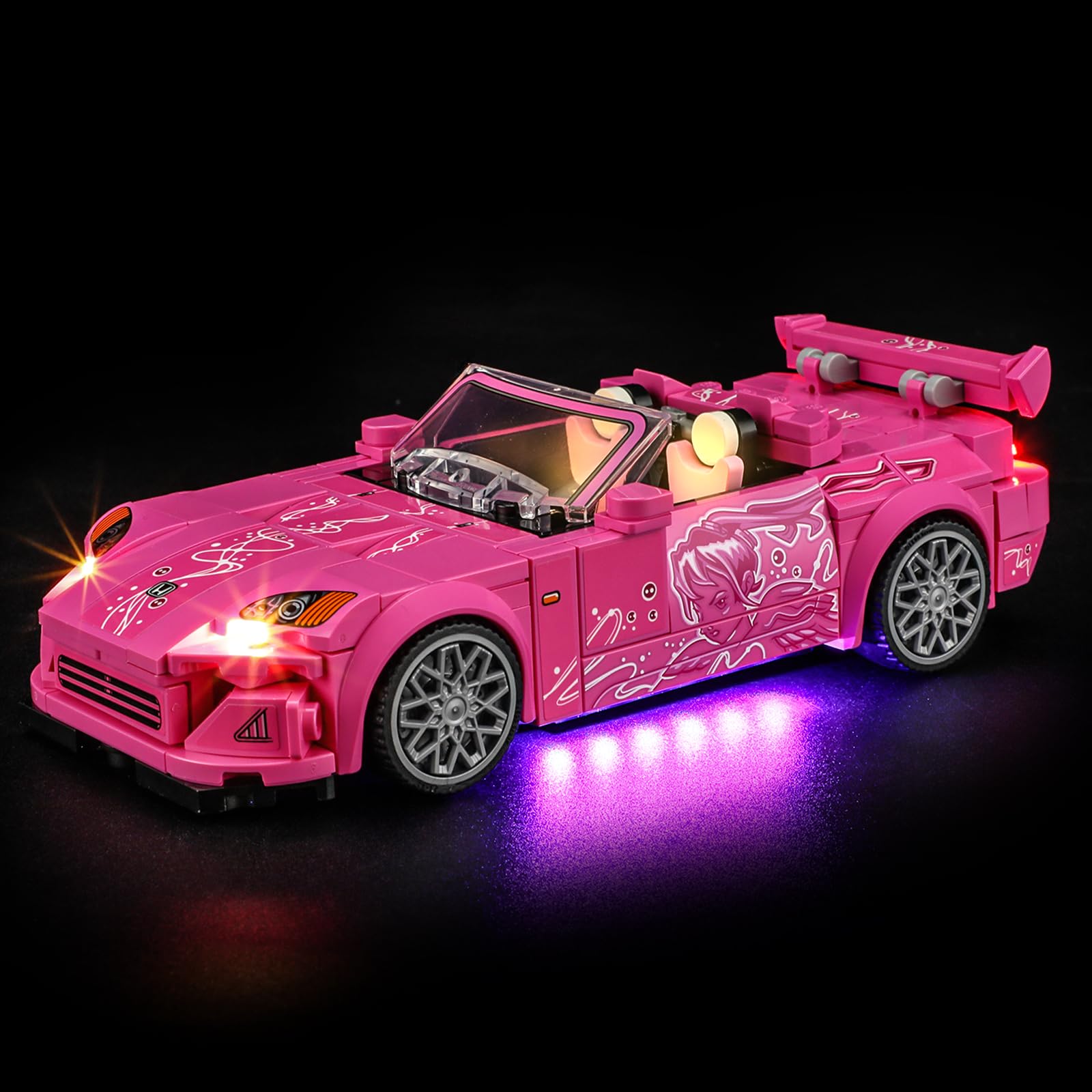 LIGHTAILING Light For Lego-77241 2-Fast-2-Furious Honda-S2000 - Led Lighting Kit Compatible With Lego Building Blocks Model - NOT Included The Model Set