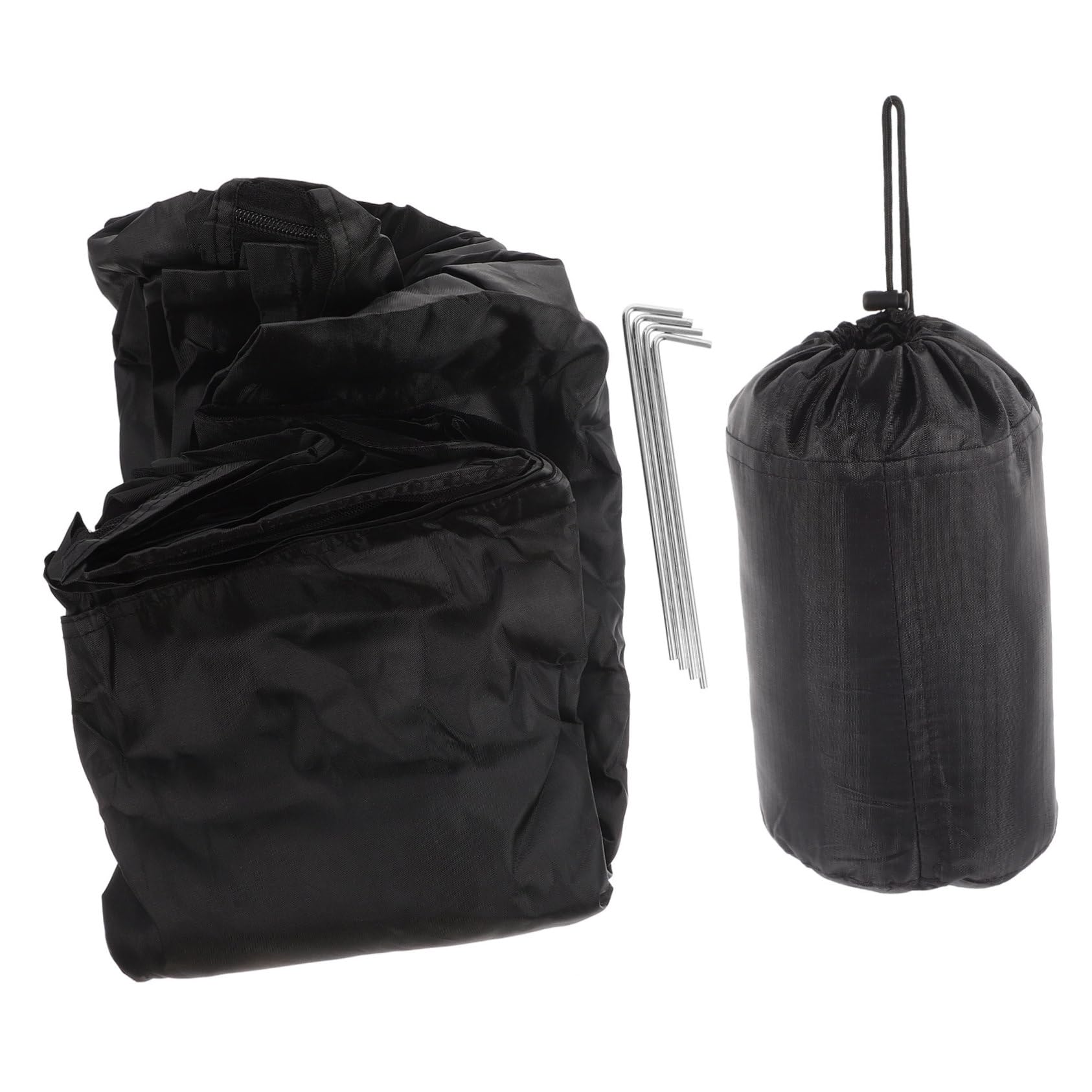 Moustiquaire portable maillée camping : tente triangle simple avec fermeture éclair