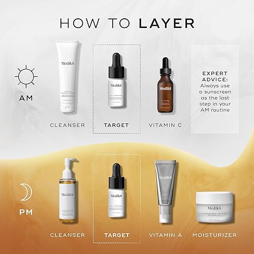 Miniatura 4 de Medik8 Oxy-R Peptides Serum - Corrector de manchas oscuras con péptidos gemelos - Suero facial para mujeres y hombres - Suave para la piel sensible