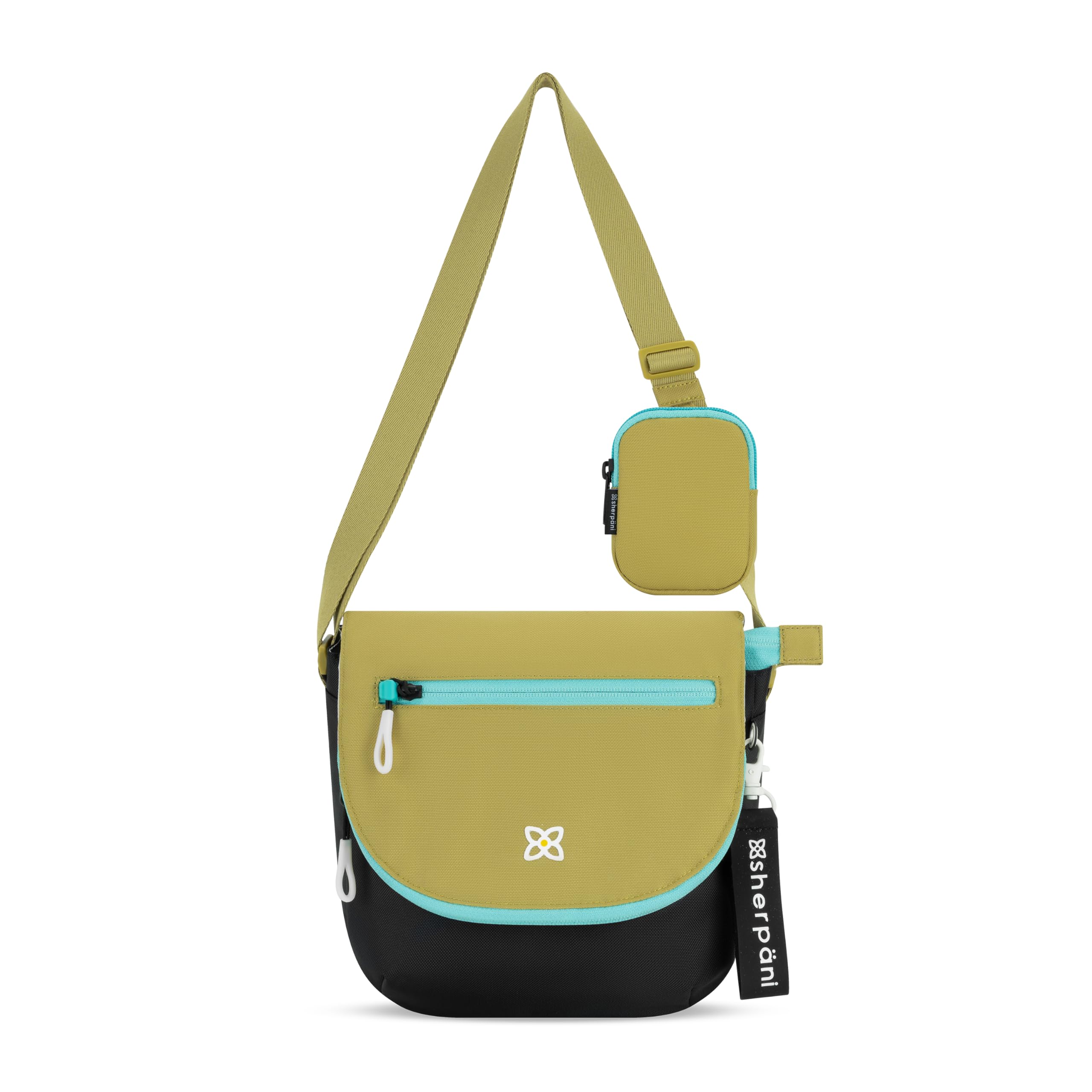 Sherpani Milli, Nylon Flap Crossbody Purse, Medium Shoulder Bag, Travel Crossbody Bags for Women, RFID Protection