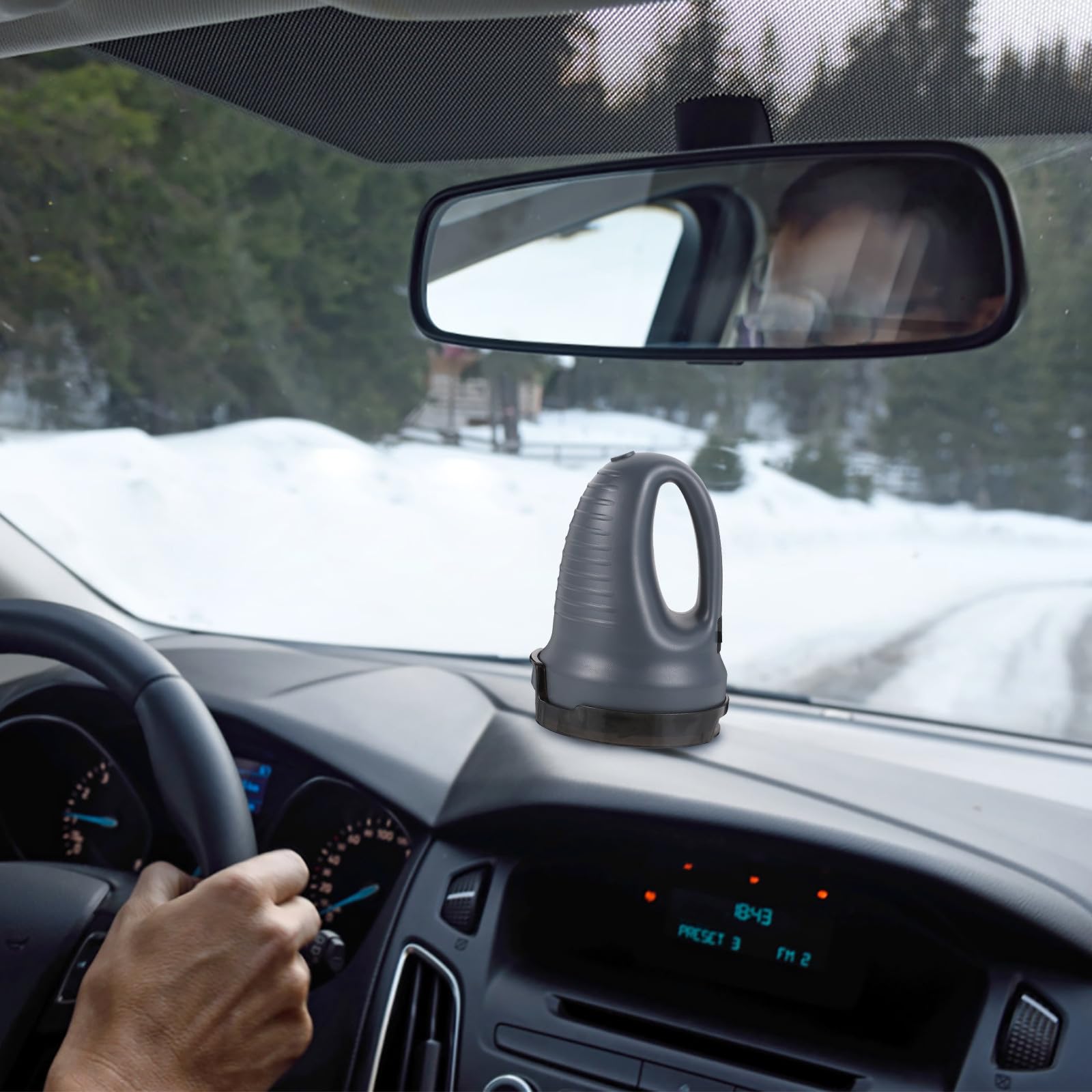 Elektronischer Schneeschaber für Autos, Abs, 3000 Ah, Kompakt | Bogengriff, Entfernt Frost, für Winter Am Auto und Karosserie
