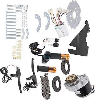 VGEBY Kit de motor de bicicleta elétrica, 36V 350W escova de bicicleta kit controlador de motor kit de conversão de bicicleta acessório para bicicleta comum de 22-28 polegadas acessórios de modificação elétrica