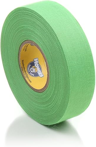 Howies Hockey - Cinta adhesiva de tela de color de 1 pulgada o cinta transparente para espinilleras, 1 paquete, agarre fuerte, cinta adhesiva de