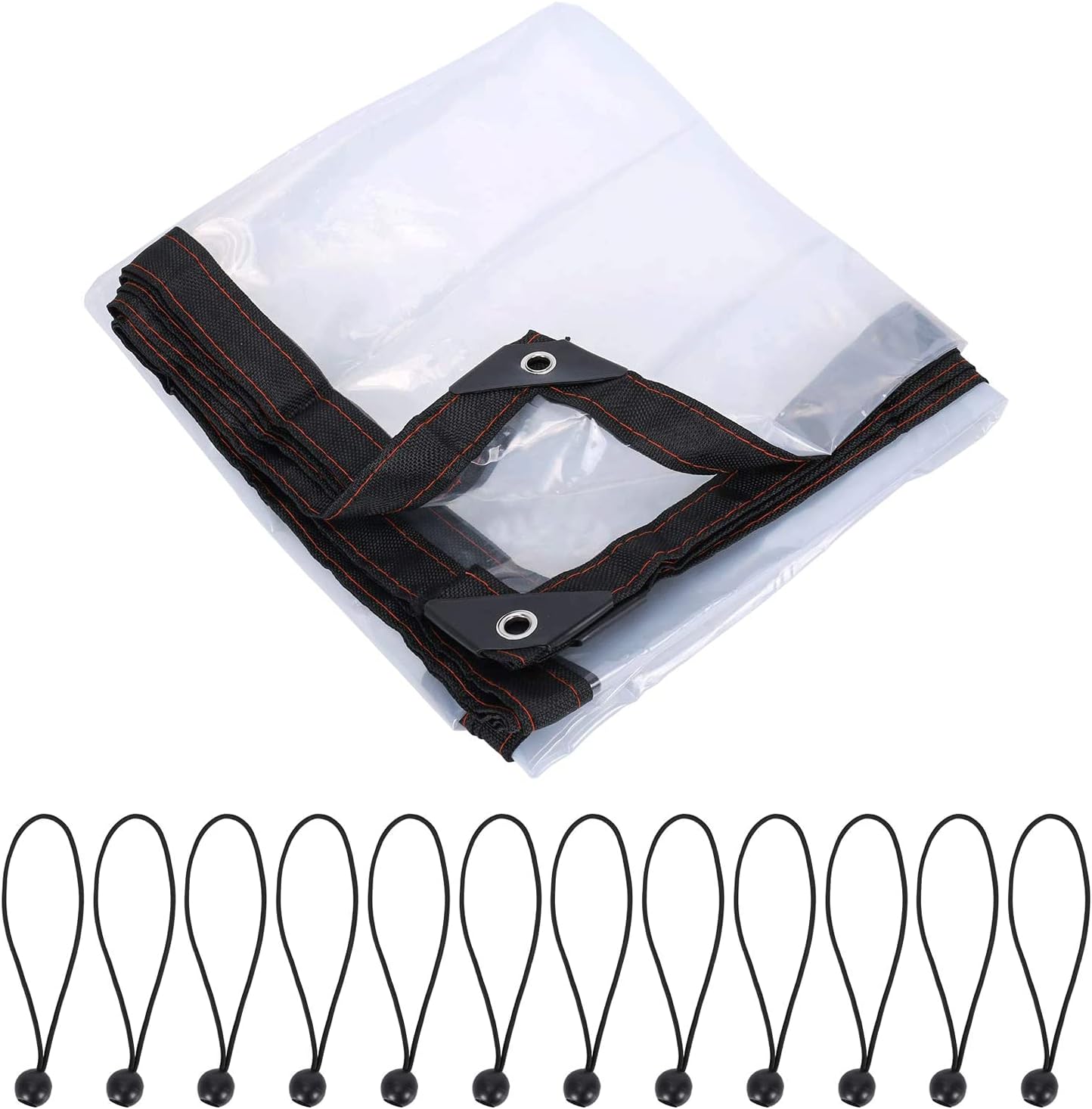 MaYuLa 2M X 3M Clear Tarpaulin Waterproof Heavy Duty Transparent