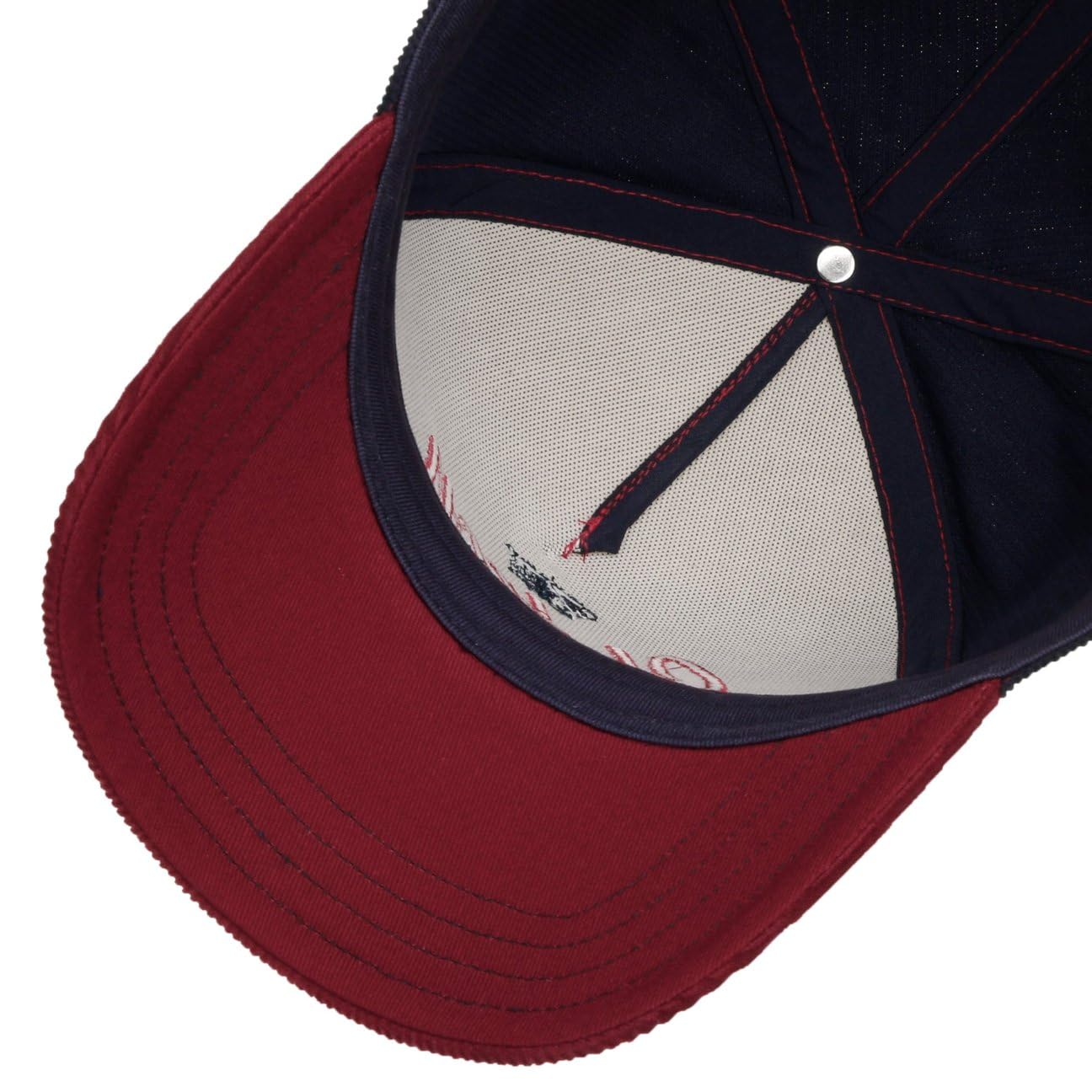 Stetson Vintage Racing Gorra de Beisbol Cinco Paneles Visera de Pana Hebilla Metalica Hombre Todo el ano