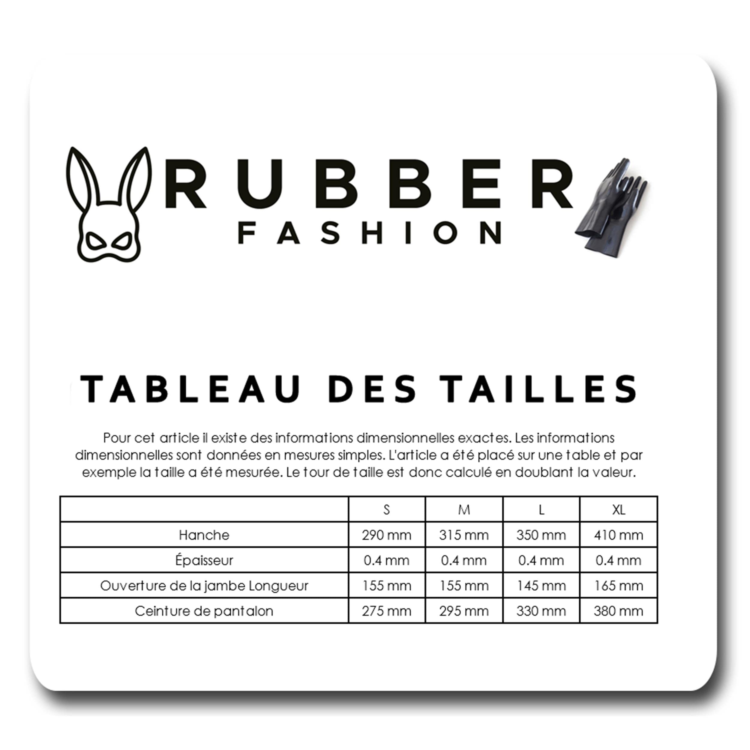 Rubberfashion Slip Sexy en Latex - Unisexe - Trou à l'entrejambe