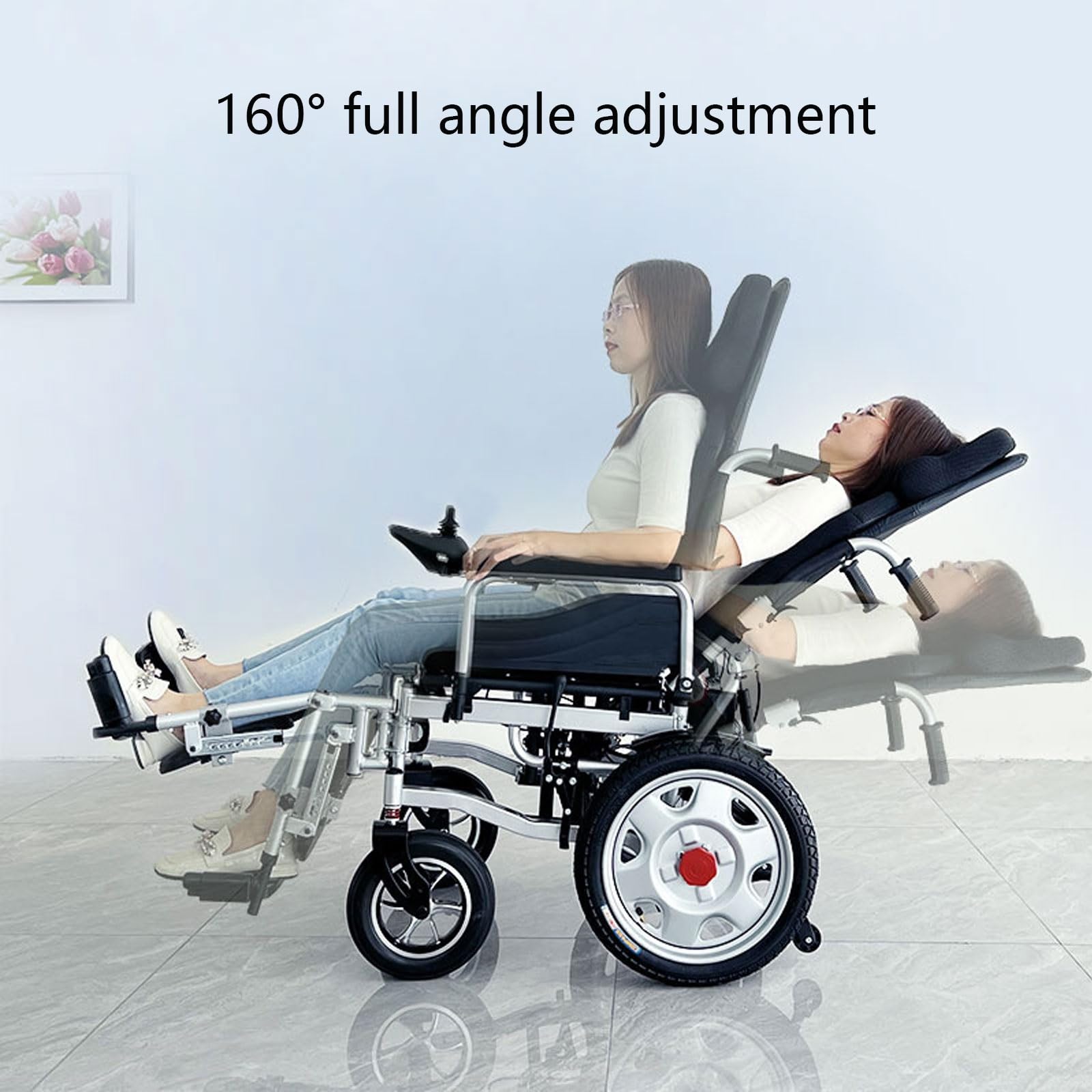 Amazon.co.jp: 電動車椅子 ポータブルパワーチェア 高耐久 折りたたみ 