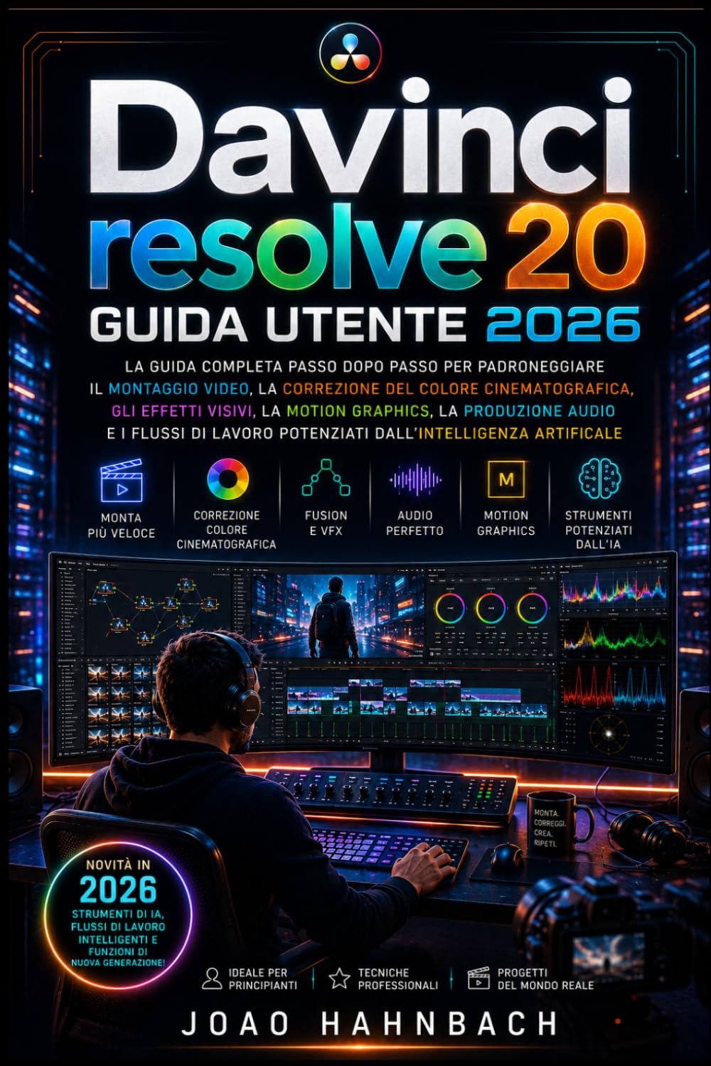 Davinci Resolve 20 Guida utente 2026: Impara il montaggio video professionale, la correzione del colore, gli effetti visivi e il mixaggio audio con i ... passo passo per principianti ed esperti.