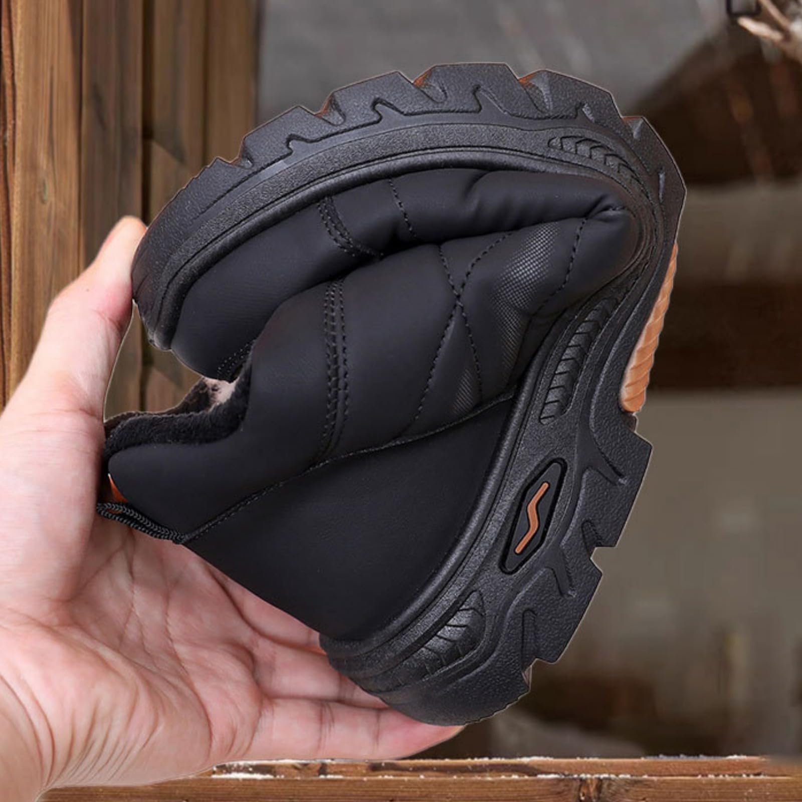 Botas de nieve para mujer, forradas, zapatos de invierno, cálidas