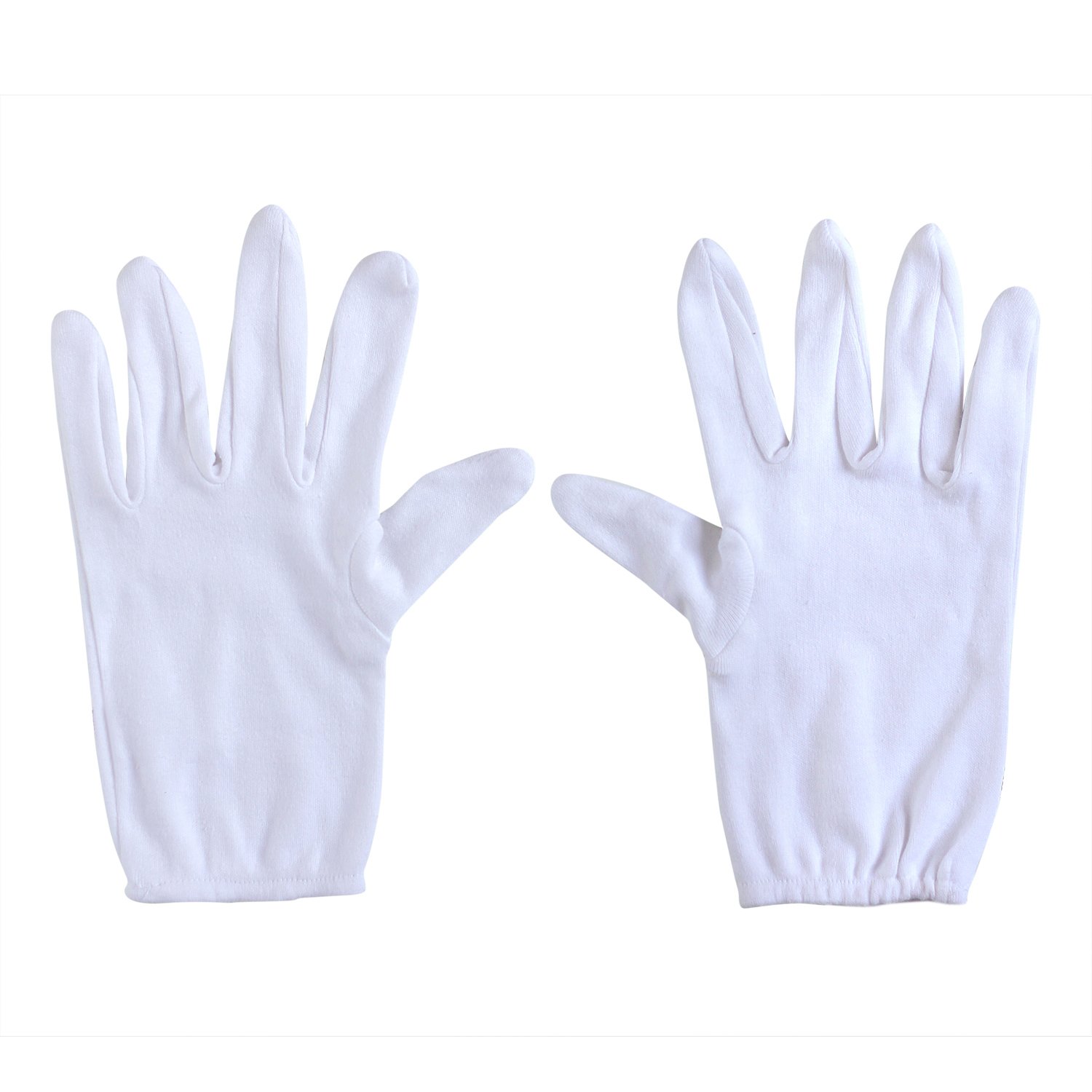 White Half Hand Gloves Cold & Sun Protective