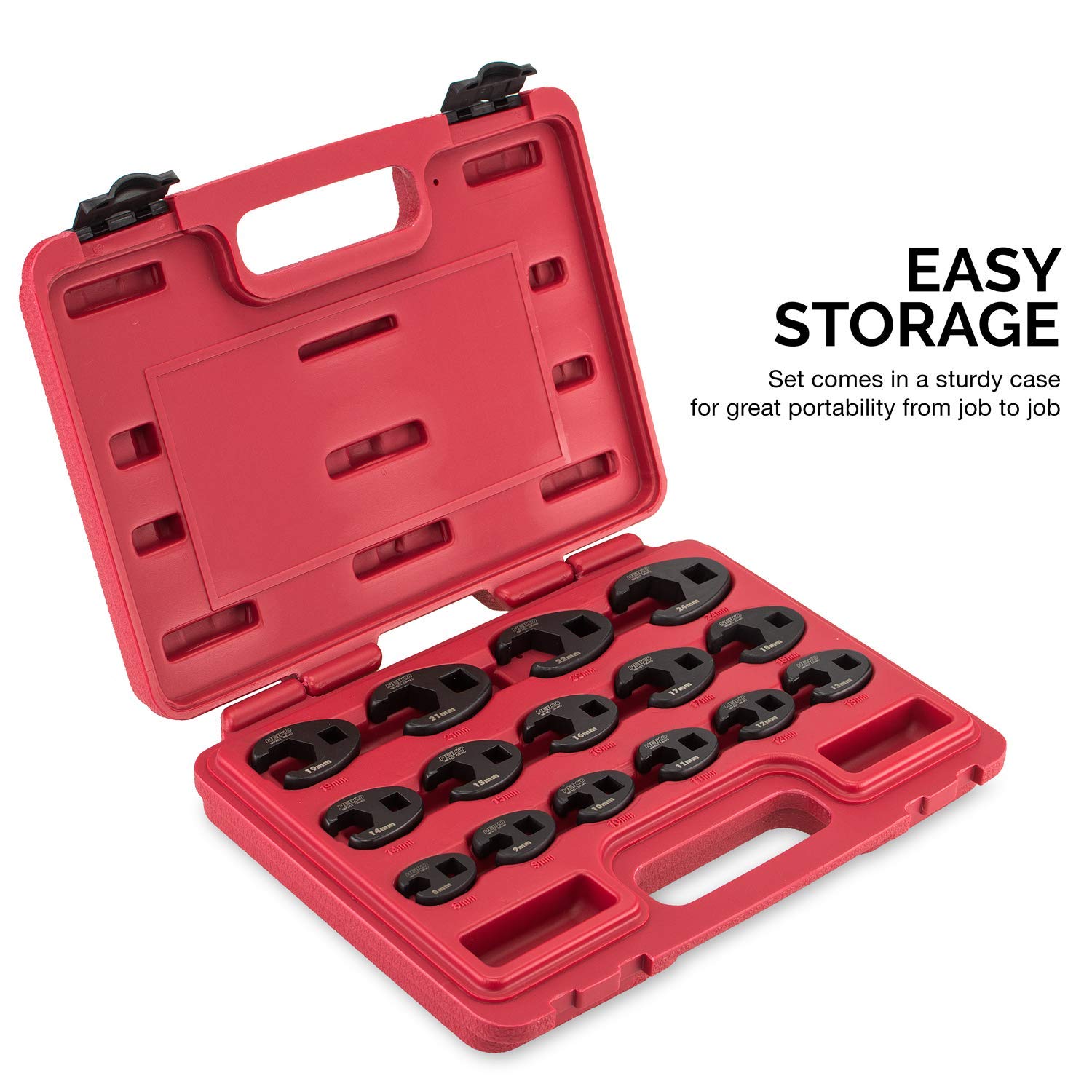 Mayouko Maulschlüssel Set - 18-teilig 3/8 Zoll Antrieb Metrisch 8-24mm