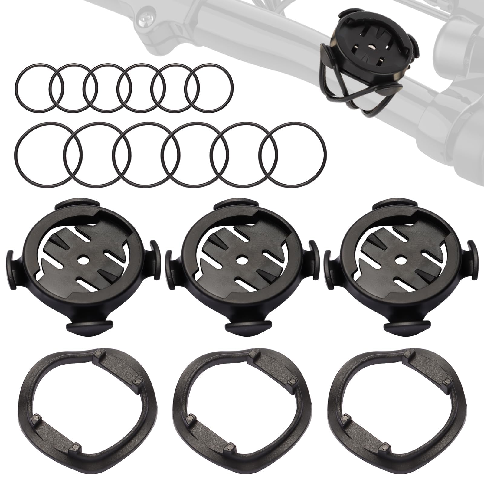 jwtyu 3 Stück Fahrradcomputer Halterung für Garmin Halter Fahrradhalterung für Garmin Edge 200/500/510/520/800/810/1000