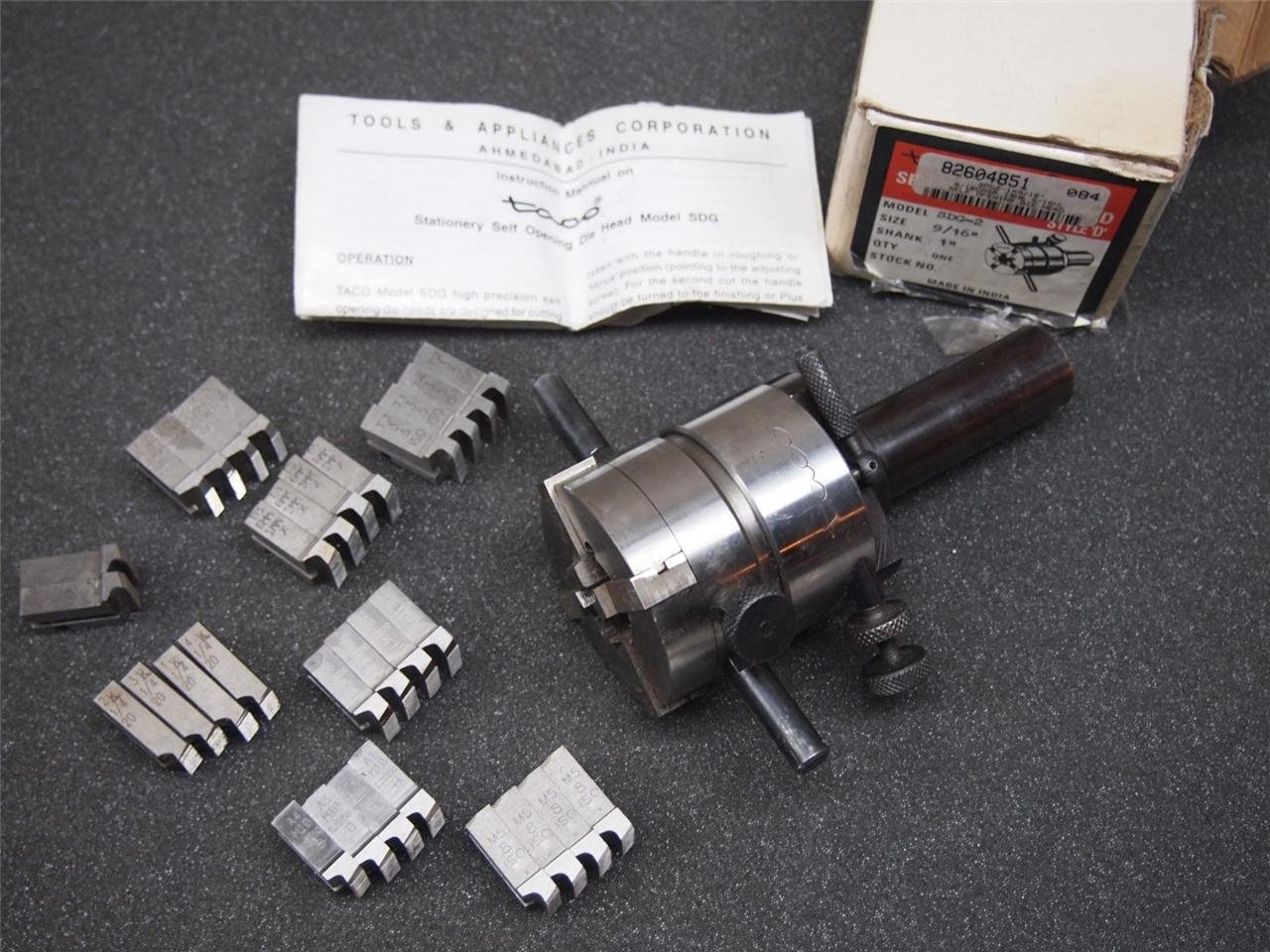 Taco SDG2 Self Opening Die Head with Chasers 9/16" 1