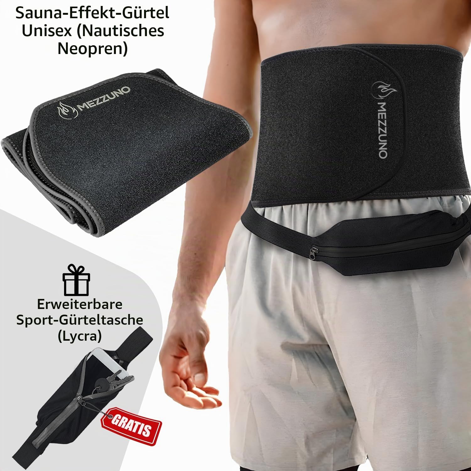 Bauchweggürtel Herren mit Sauna-Effekt · Schwitzgürtel Bauch Damen zum Abnehmen · Waist Trainer und Korsage Damen Bauchweg · Bauchgürtel Neopren · Latexfrei & Komfortabel