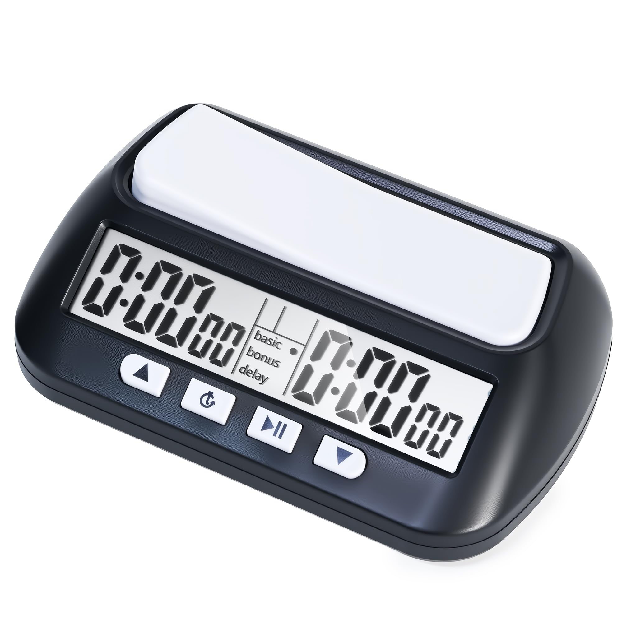 Generic Multifunctional Chess Clock, Professional Electronic Timer, Portable Digital Chess Clock for Chinese Chess, International Chess, Board Game, Go Game, Gobang (Black)