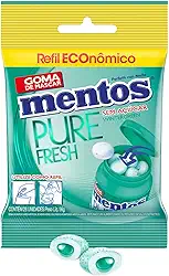 Refil de Gomas de Mascar, Mentos, Pure Fresh Wintergreen, Sem Açúcar, Sabor de Menta Verde - 56g | 28 Unidades